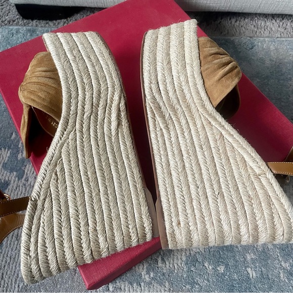 Valentino Suede Bow Wedges - Picture 8 of 14